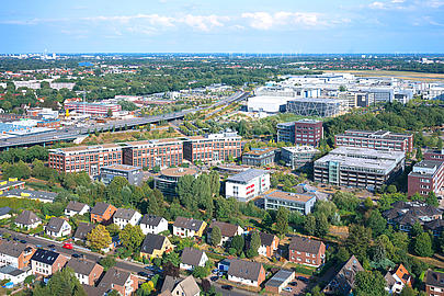 Luftaufnahme Airport City Bremen